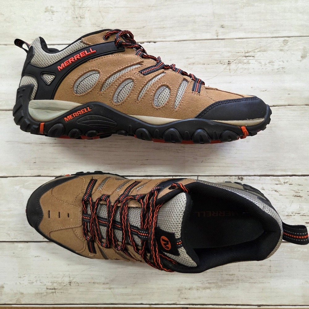 Merrell Hiking Shoes Crosslander Mens 10 Brown J362583C Low Top Sneakers